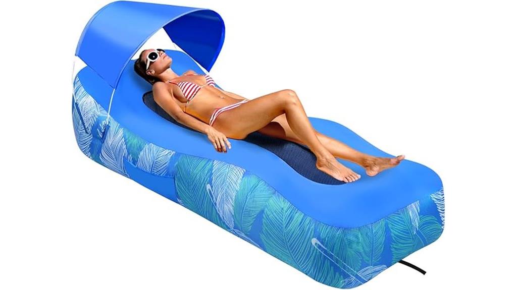 inflatable sofa with sunshade