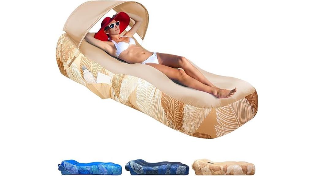 inflatable sofa with sunshade