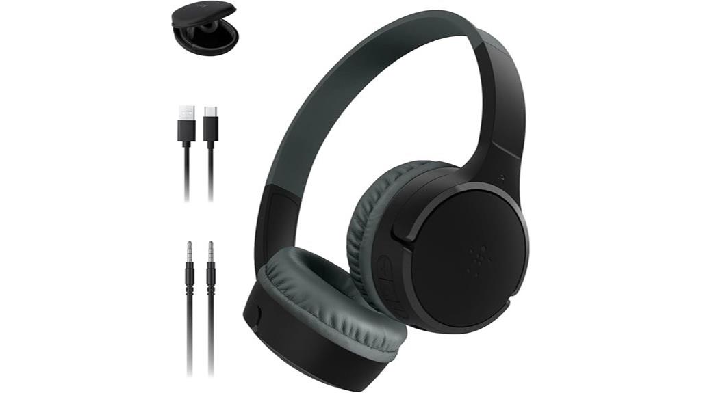 kids wireless headphones with microphone