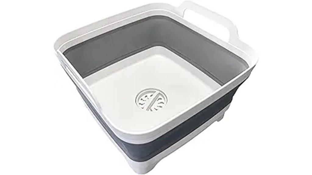 large collapsible dish basin