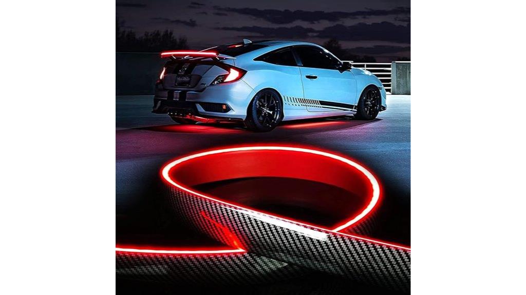 led lit carbon fiber spoiler