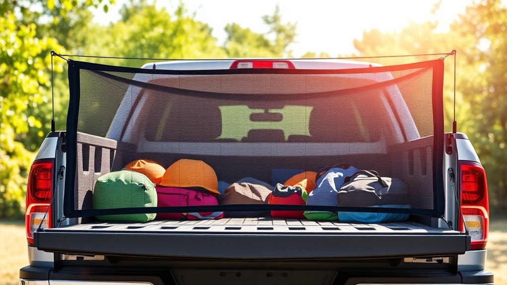 magnetic bug free tailgate nets