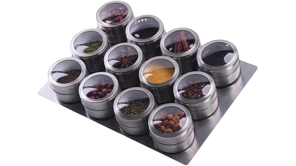 magnetic spice jar set