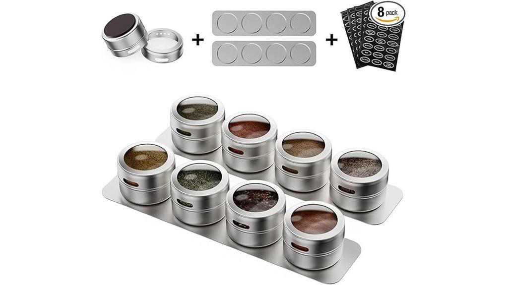 magnetic spice tins set