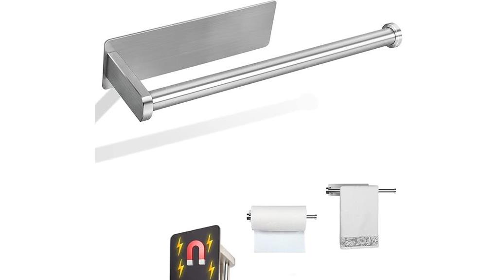 magnetic steel towel holder