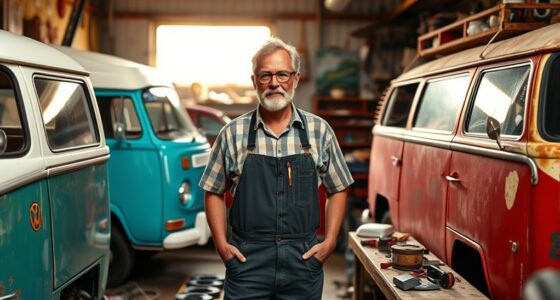 mechanic restores vw buses