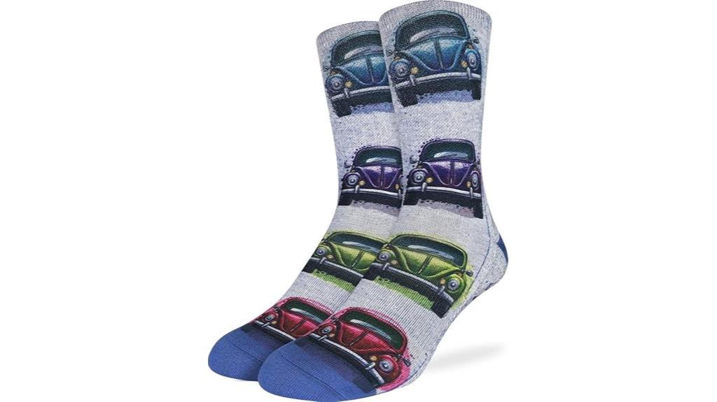men s transportation themed socks