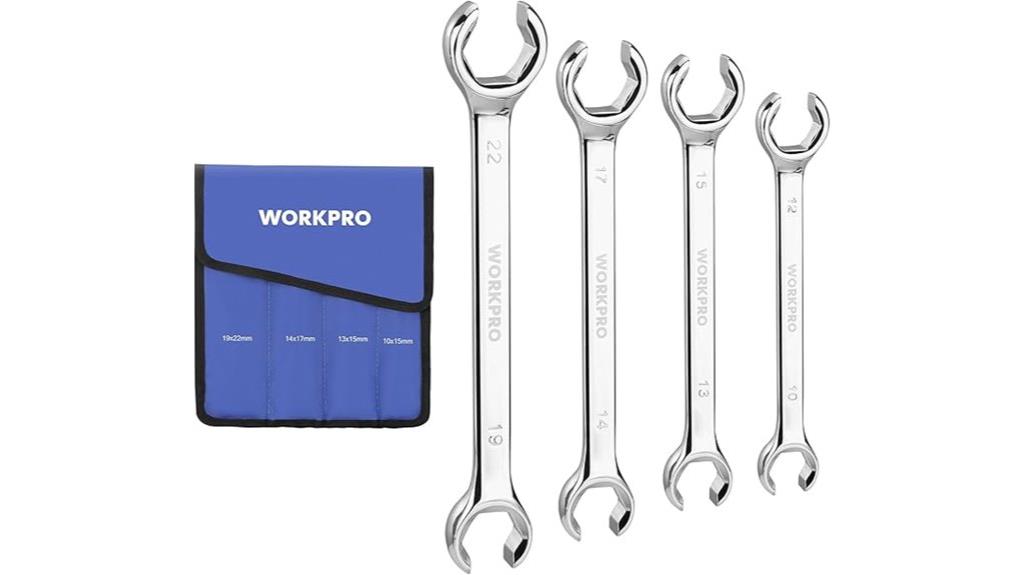 metric cr v steel wrench set