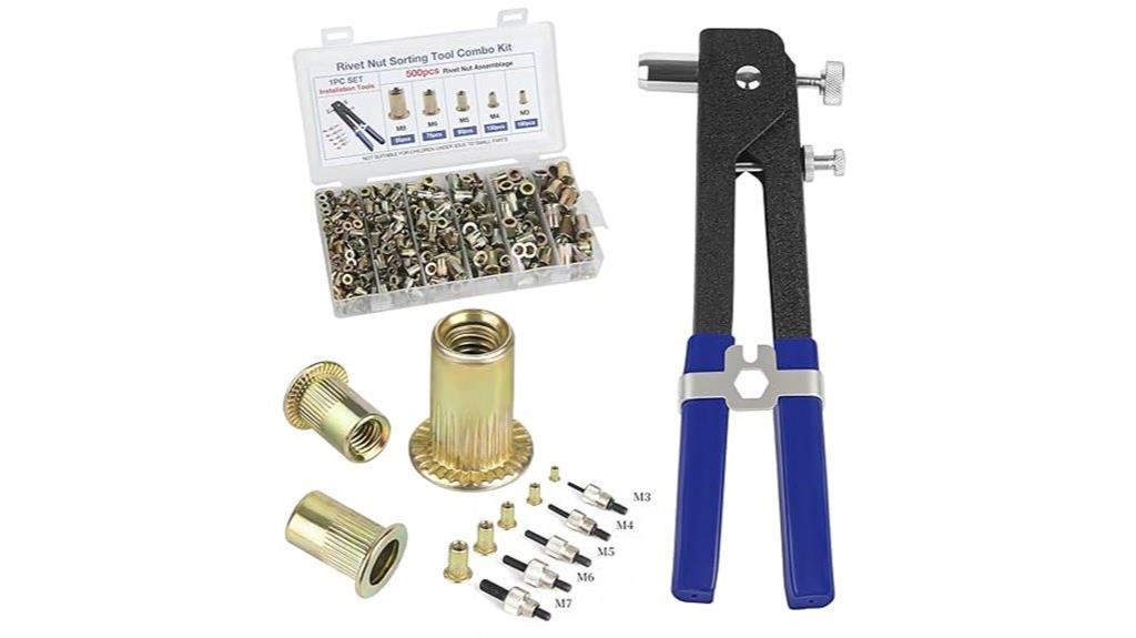 metric rivet nut kit