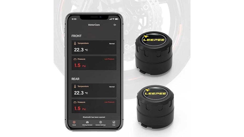 motorcycle tire pressure monitoring