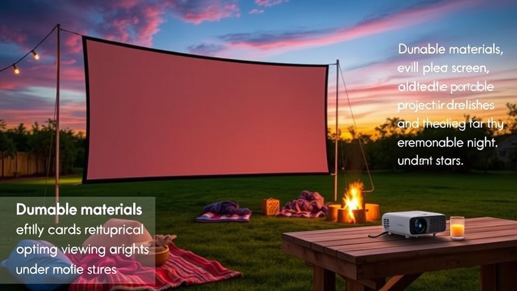 outdoor portable projector considerations