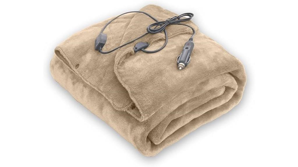 personalized heated vehicle blanket