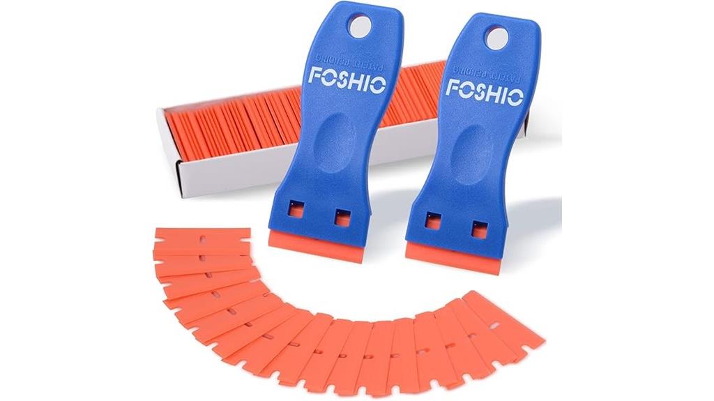 plastic scraper set with blades