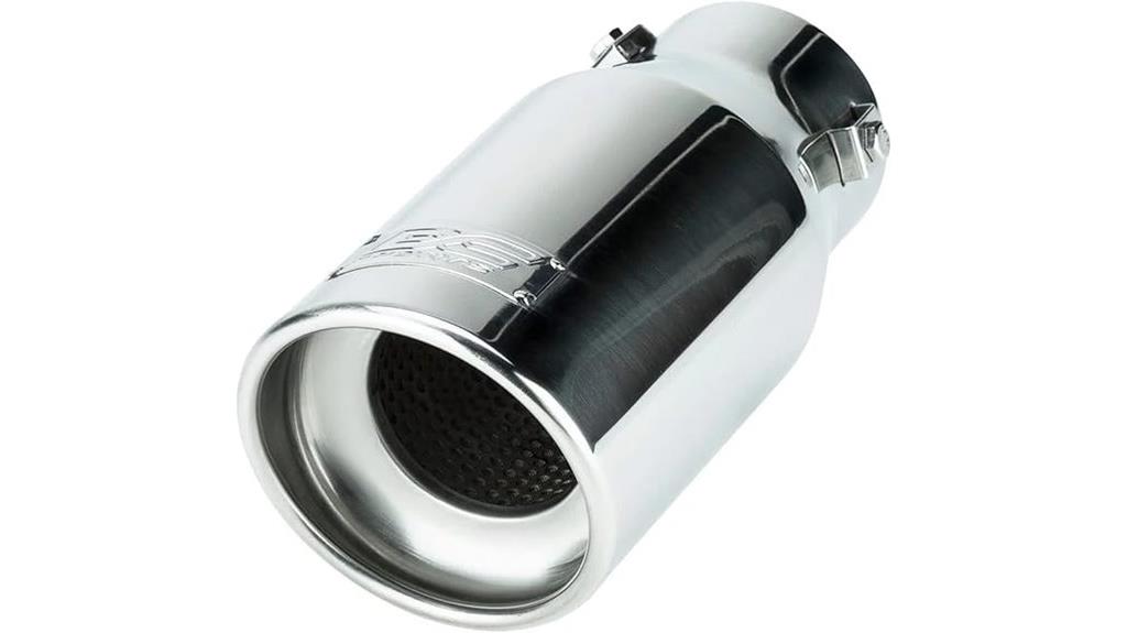 polished stainless exhaust tip