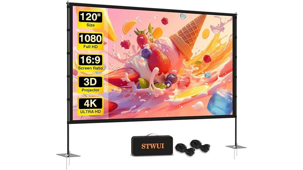 portable 120 hd screen
