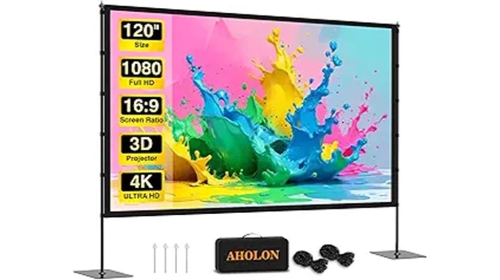 portable 120 inch hd screen