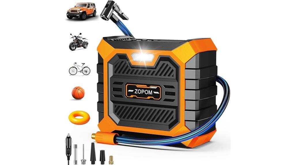 portable 12v inflator gauge