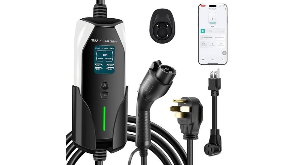 portable 40a ev charger