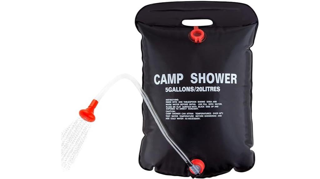 portable 5 gallon solar shower