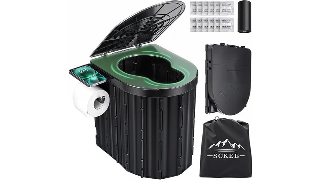 portable adult camping toilet