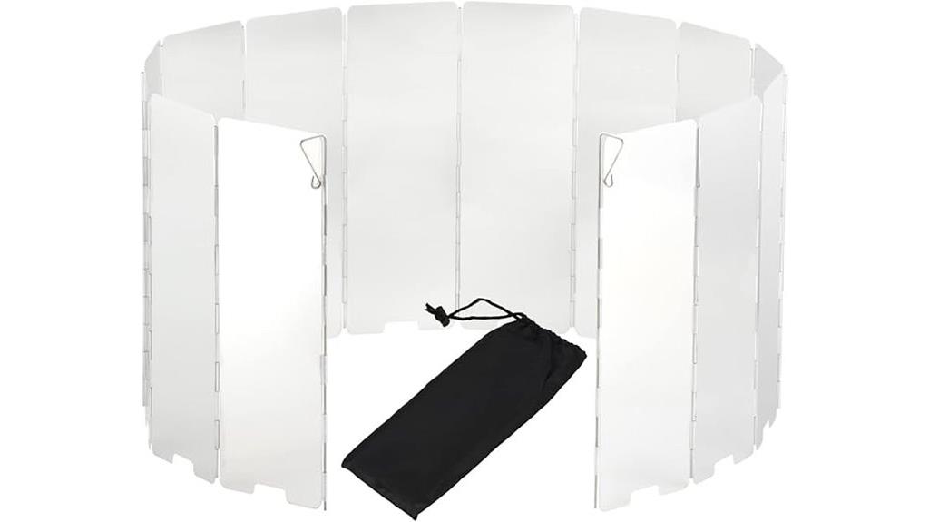 portable aluminum windshield