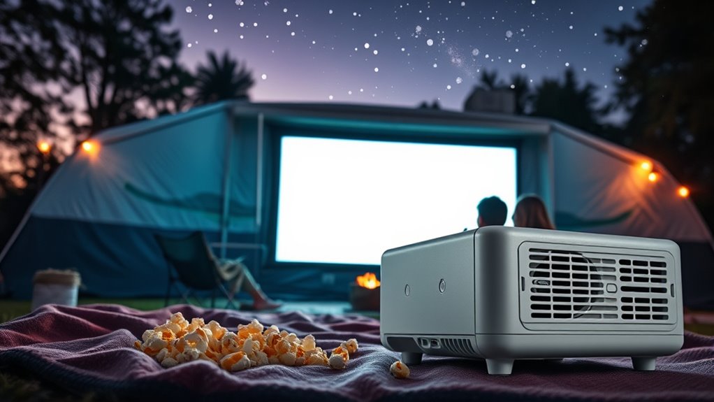 portable camper projector considerations