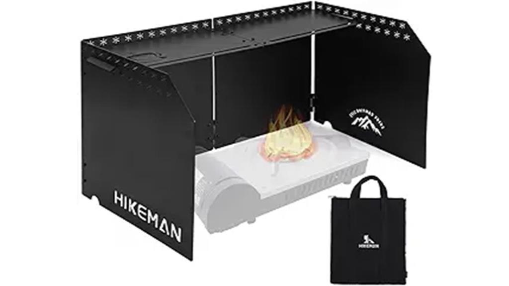 portable camping stove windscreen