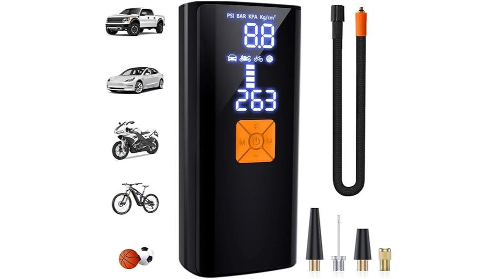 portable digital tire inflator
