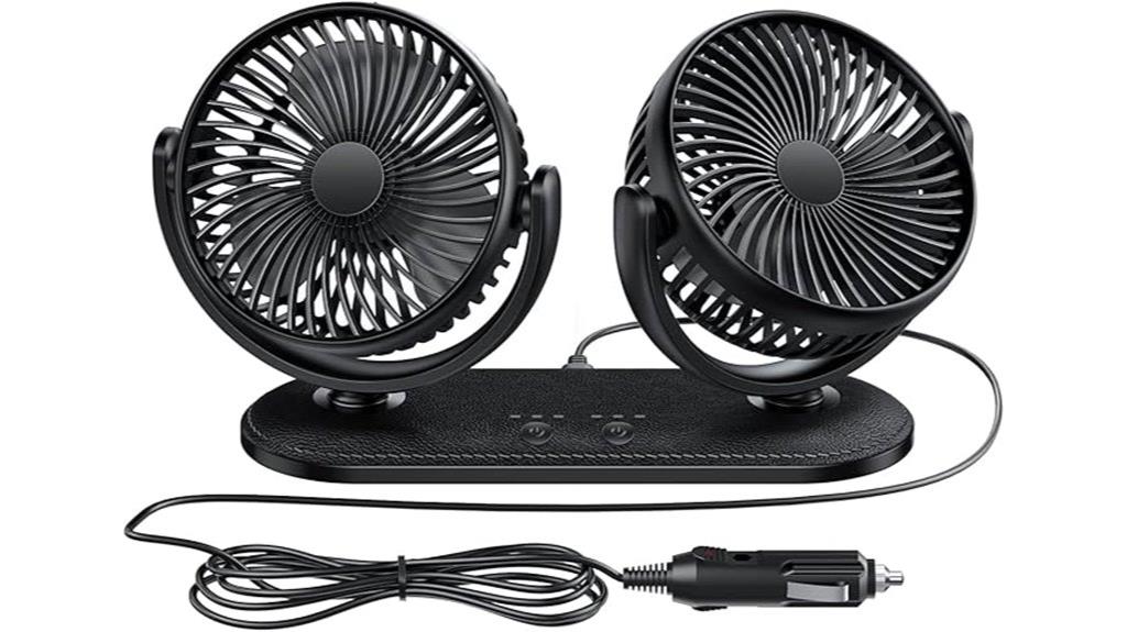 portable dual head fan