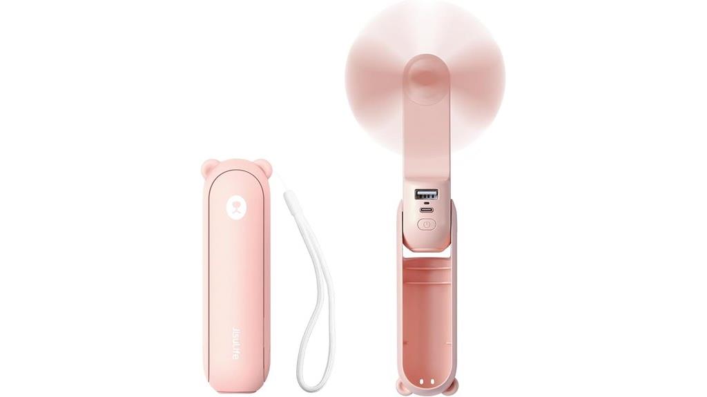 portable fan with flashlight