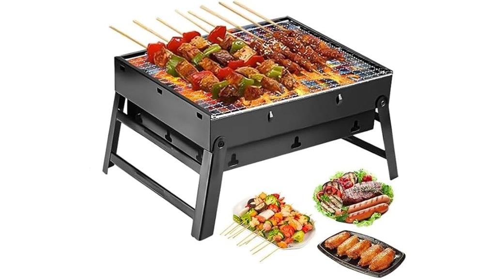 portable folding mini grill