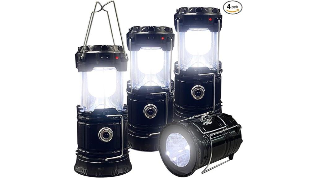 portable four pack lanterns