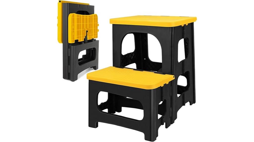 portable non slip folding stool