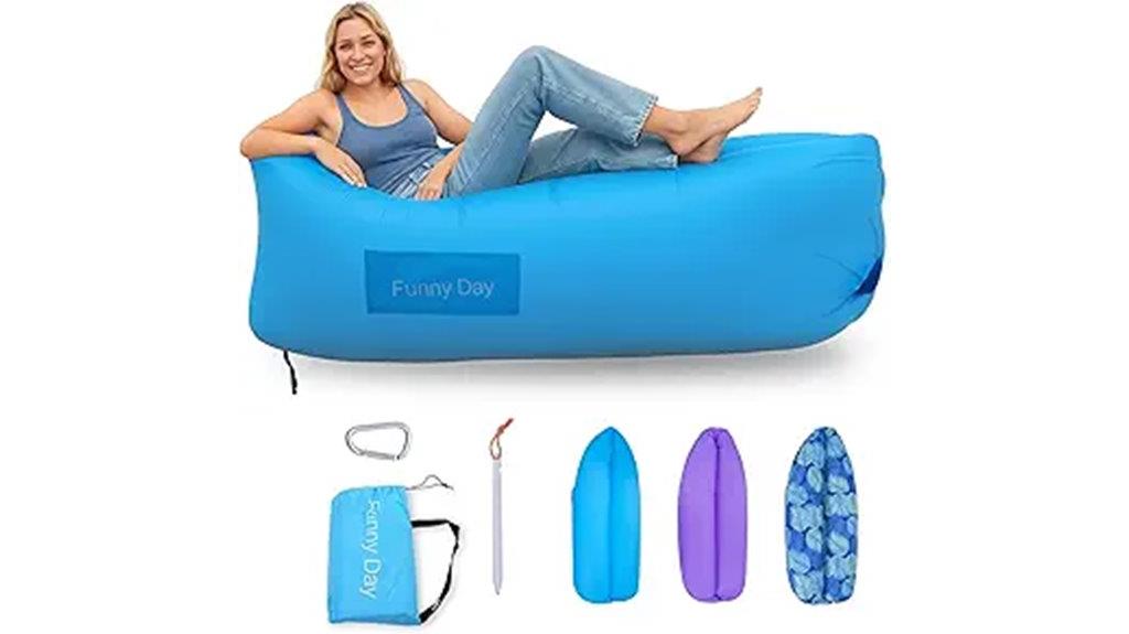 portable outdoor inflatable lounger