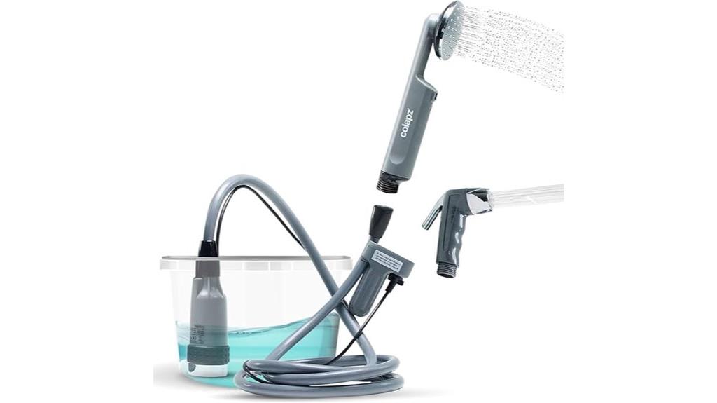 portable rechargeable outdoor shower