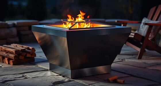 portable stainless steel fire pits