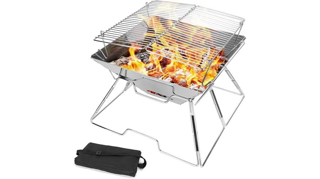 portable stainless steel grill