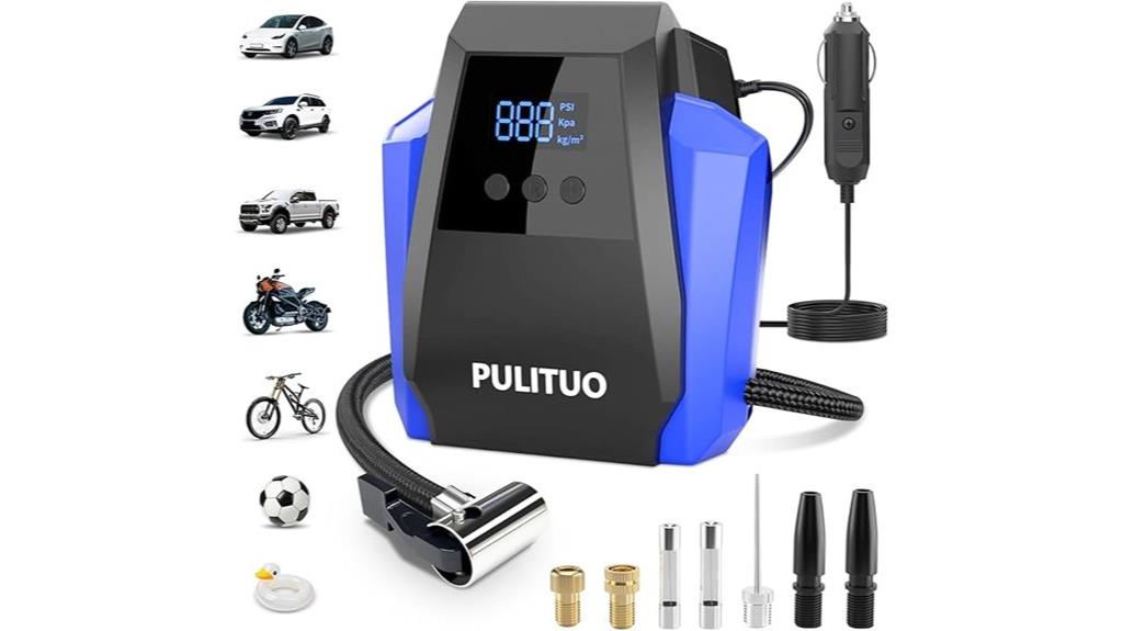portable tire inflator digital