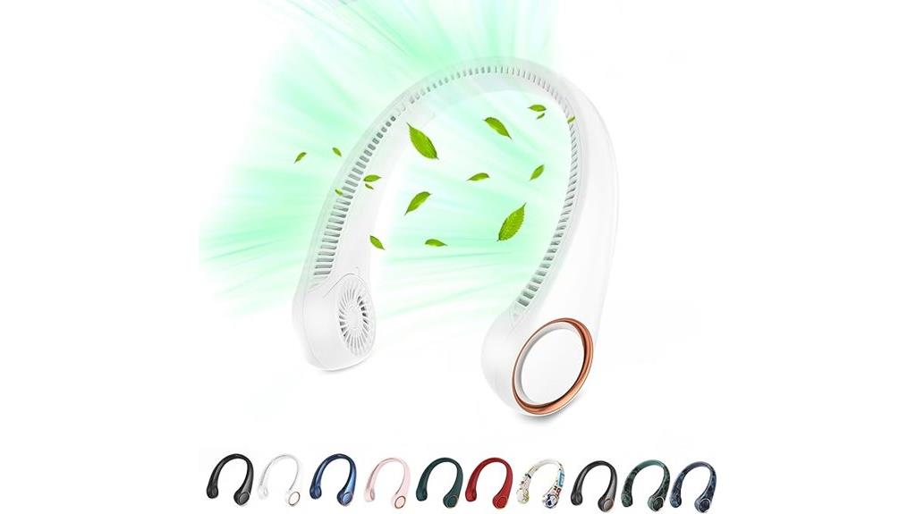 rechargeable 360 neck fan
