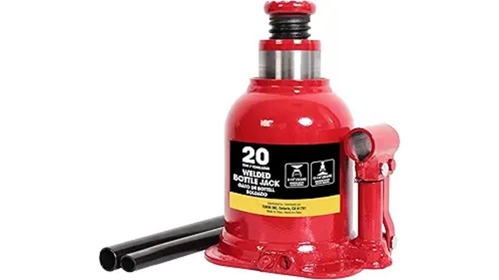 red 20 ton hydraulic jack