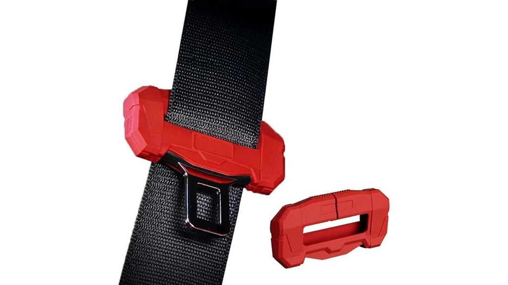 red small seat belt cover