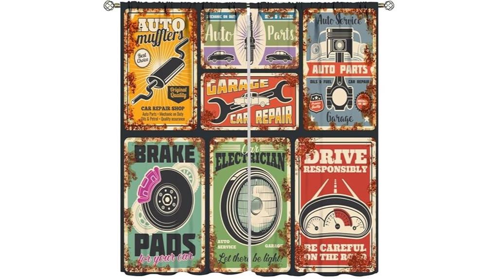 retro car poster set
