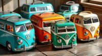 retro vw bus lunch tins