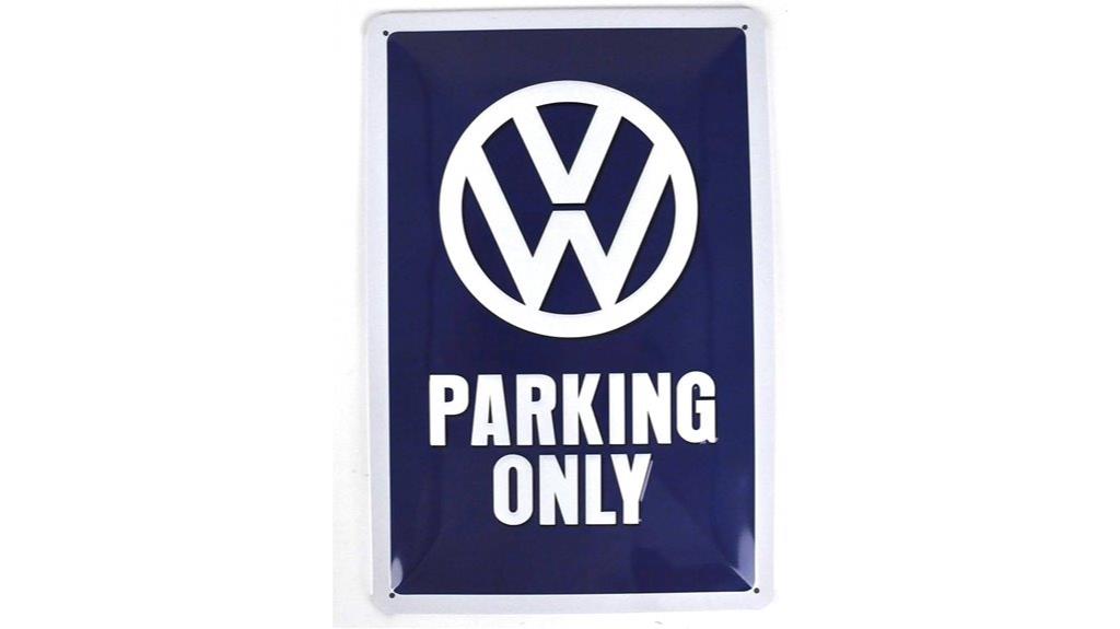 retro vw parking sign