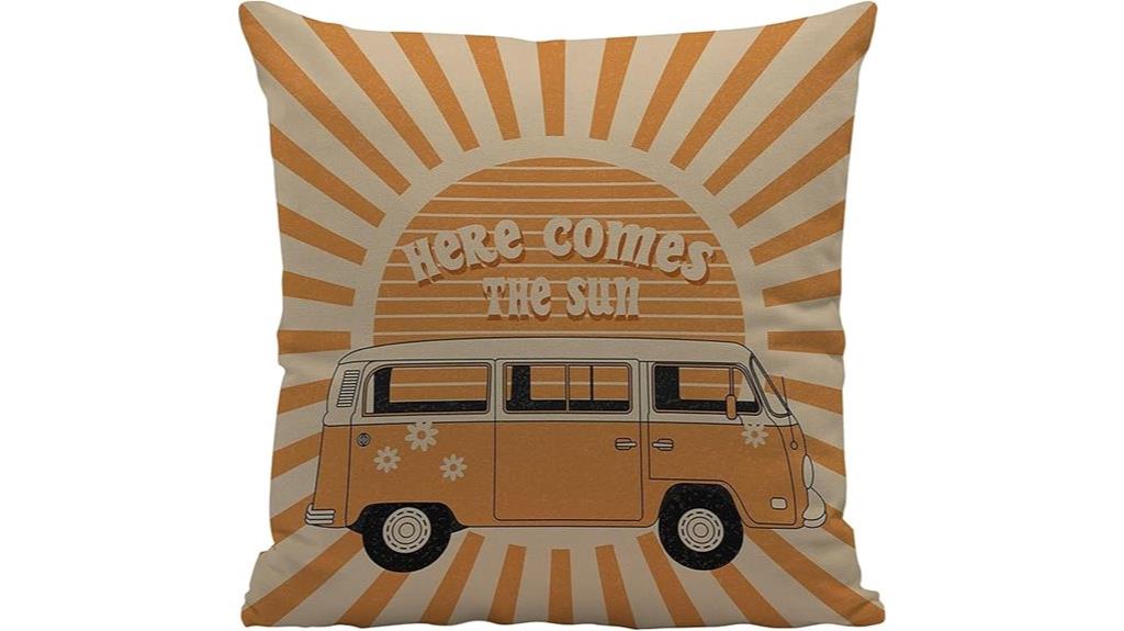 reversible floral sun pillow