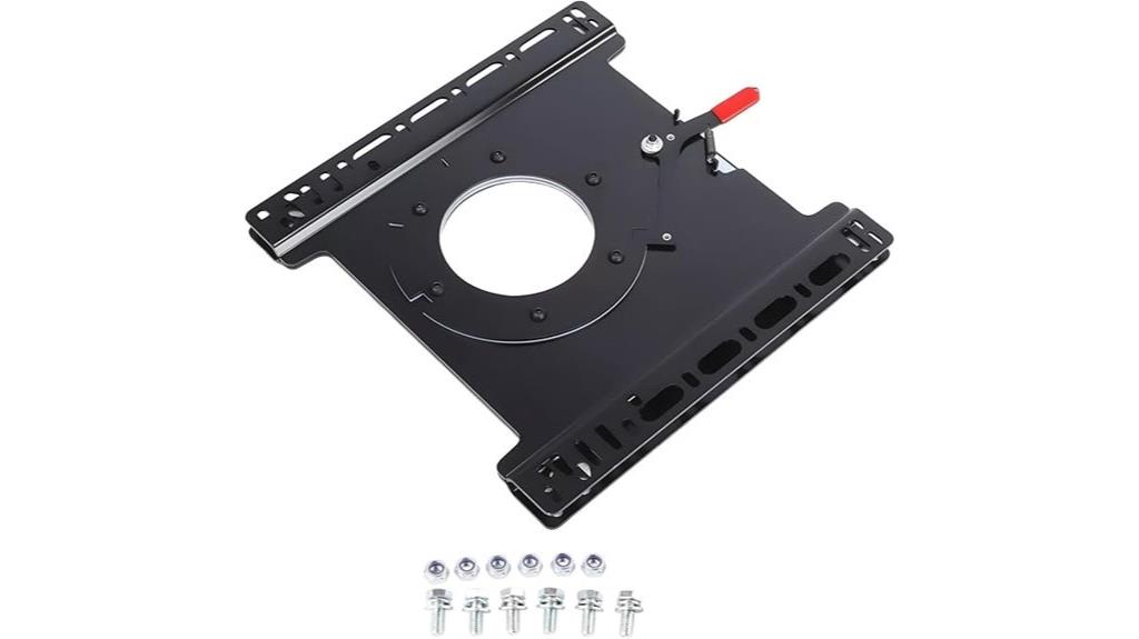 rv passenger seat swivel base