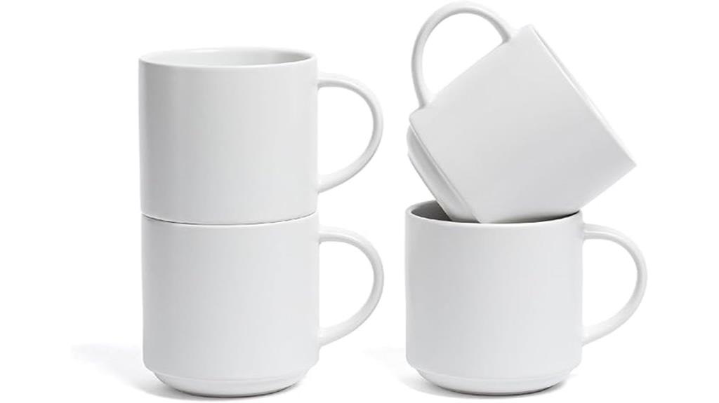 set of four mugs