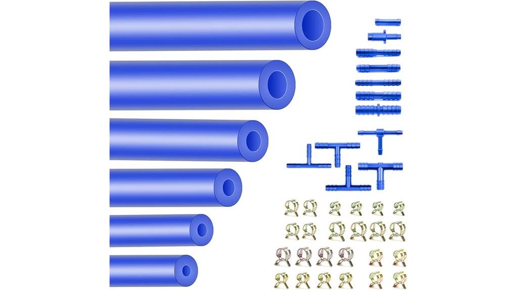 silicone hose with clamps