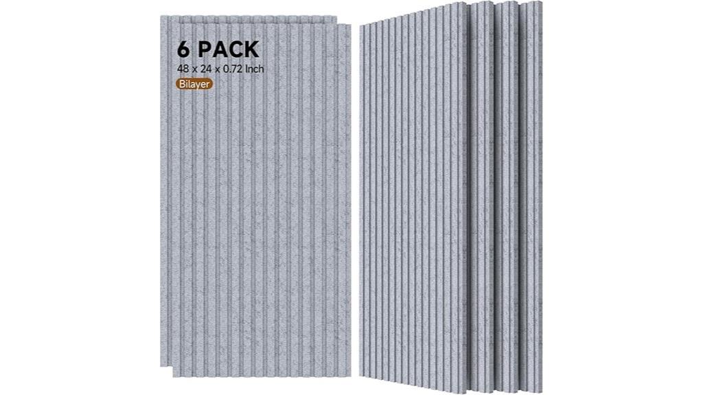 silver grey acoustic panels