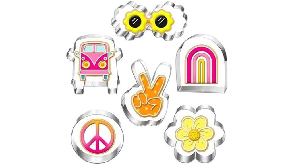 six piece cookie cutter set